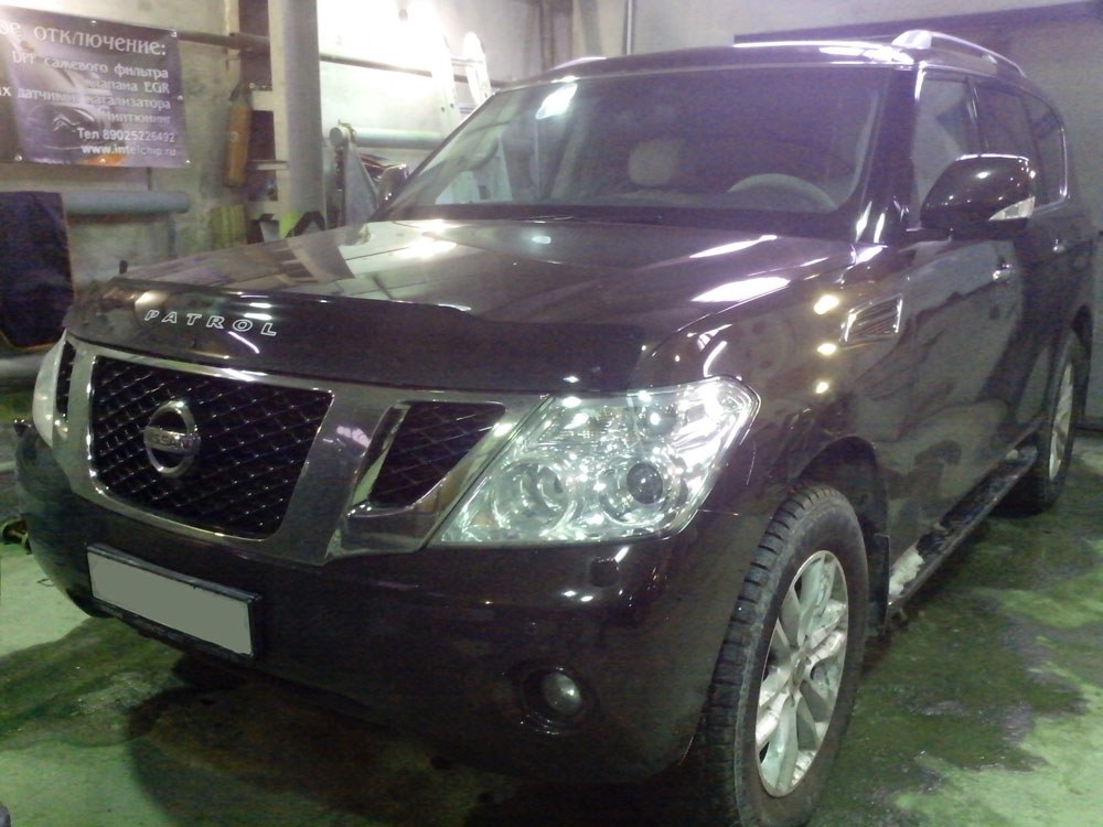 Удаление кислородных датчиков (Euro2) Nissan Patrol 2011 года